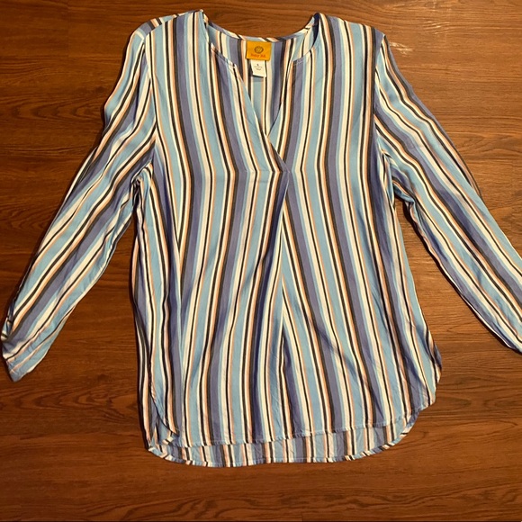 Ruby Rd Striped Tunic Top - Picture 1 of 10